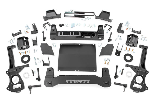 Rough Country 6 Inch Lift Kit Diesel Adaptive Ride Control 19-24 Silverado, Sierra 1500 Diesel