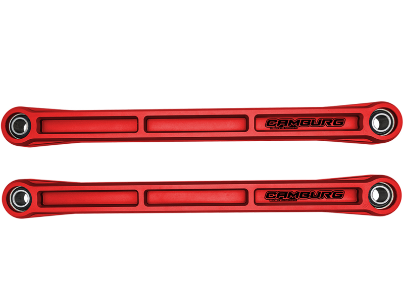 Camburg Ford Bronco 21-24 KINETIK Series Rear Billet Lower Trailing Arm Kit (Red)