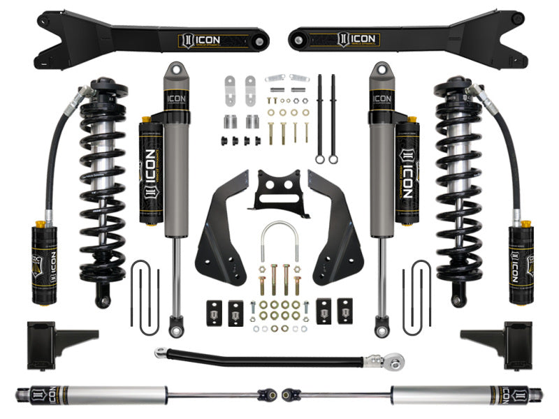 ICON 05-07 Ford F250/F350 4-5.5in Stage 5 Coilover Conversion System w/ Radius Arms