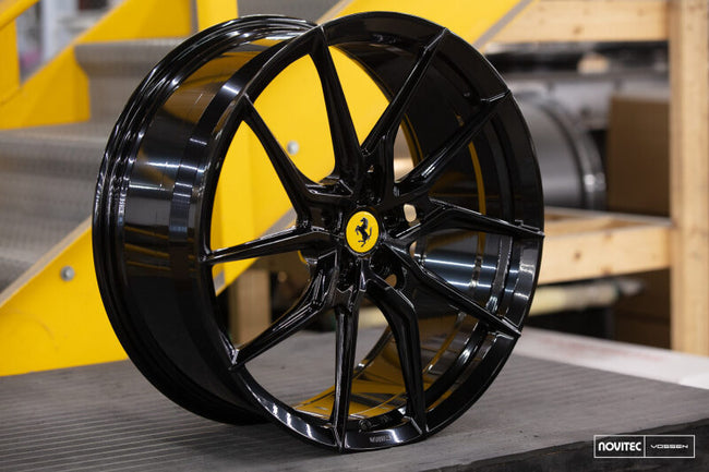 Vossen x Novitec NF8 21x11.5 ET:29 Gloss Black Ferrari 296 Rear Wheel
