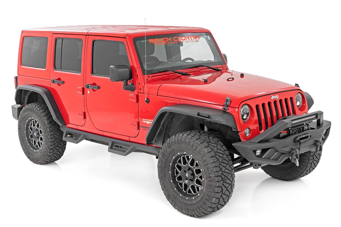 Rough Country 07-18 Jeep Wrangler JK High Clearance Flat Fender Set