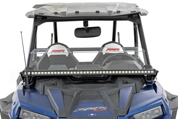 Rough Country LED Light Kit | Front Mount | 40" Black Single Row | Polaris RZR XP 1000