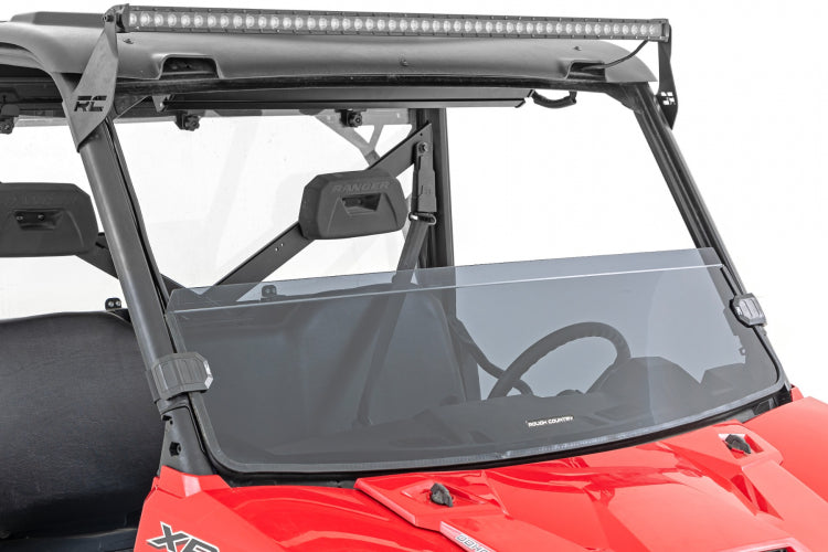 Rough Country Tinted Half Windshield | Scratch Resistant | Polaris Ranger 1000/Ranger XP 900/1000