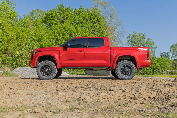 Rough Country 6 Inch Lift Kit | Toyota Tundra 4WD (2022-2025) With OE Red CV axles, Without Air Ride