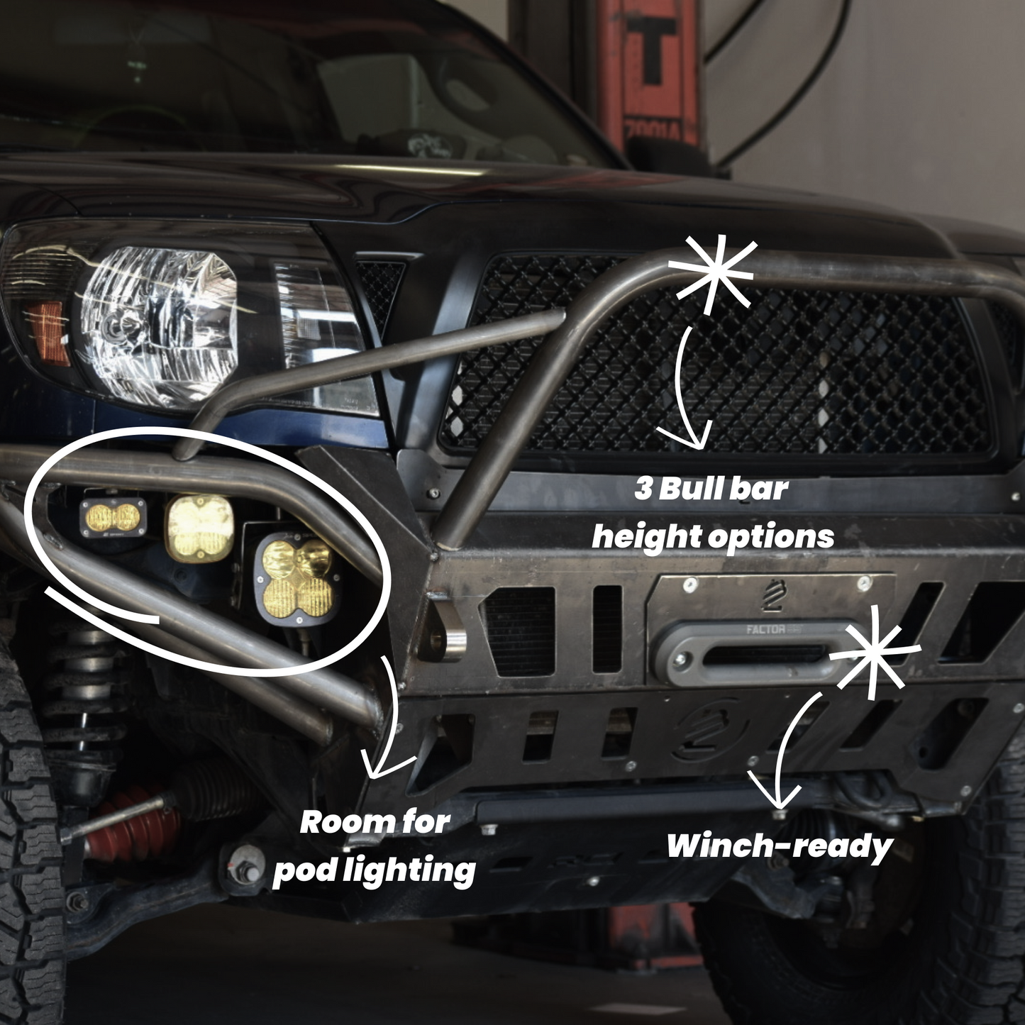 2005-2011 / 2nd Gen / Tacoma Hybrid Front Bumper