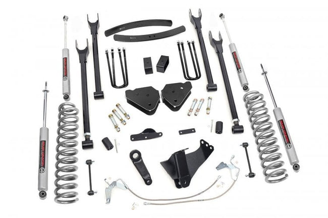 Rough Country 6 Inch Ford 4-Link Suspension Lift Kit Gas 08-10 F-250/F-350 Super Duty