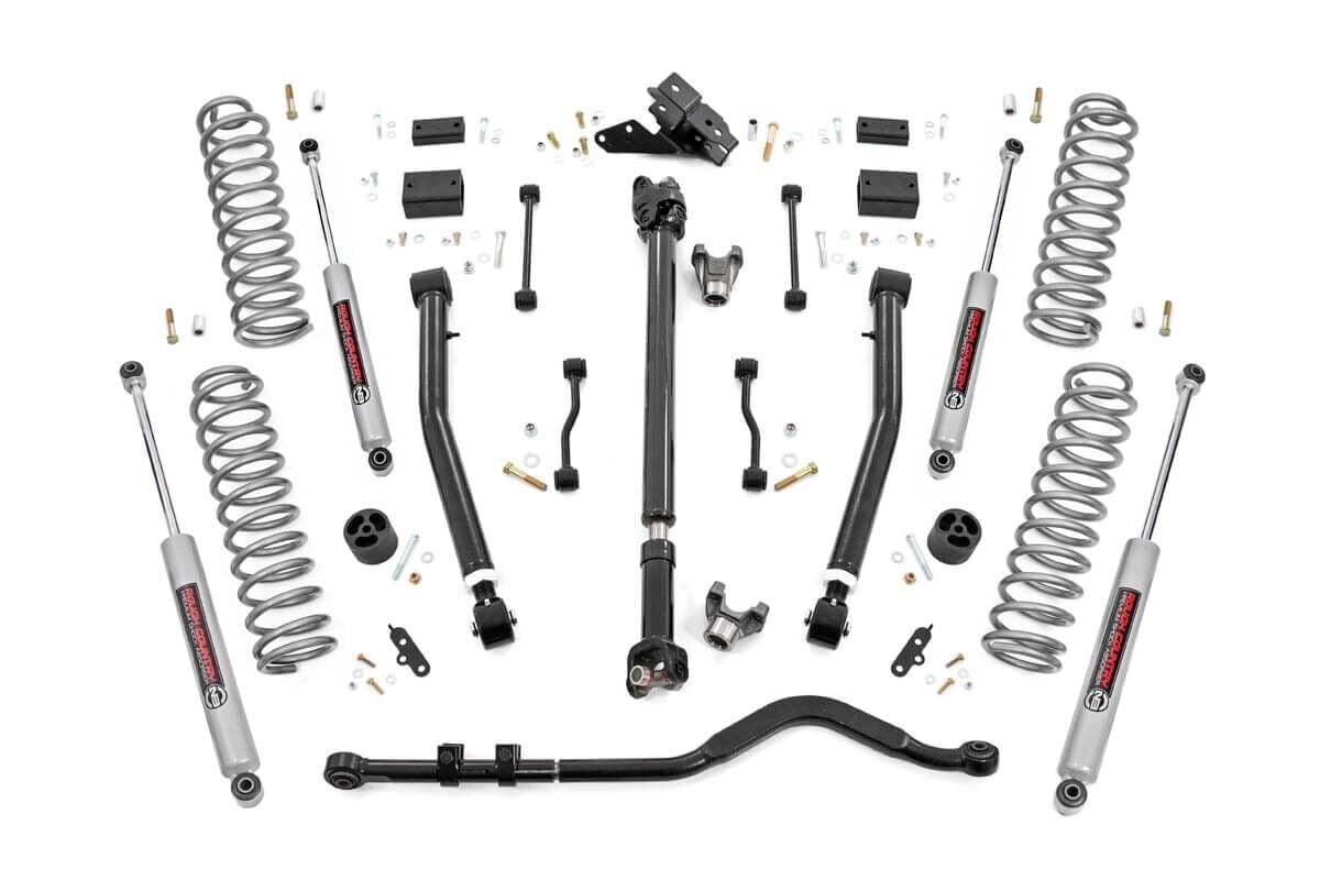 3.5 Inch Lift Kit | Adj Lower | FR D/S | Jeep Wrangler JL 4WD (2024-2026)