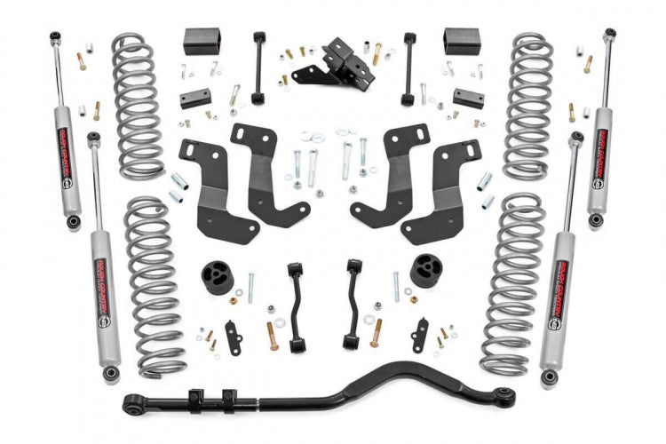 Rough Country 3.5 Inch Lift Kit | C/A Drop | Stage 1 | N3 Shocks | Jeep Wrangler 4XE (21-23)