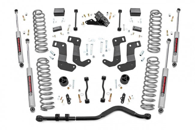 Rough Country 3.5 Inch Lift Kit | C/A Drop | Stage 1 | N3 Shocks | Jeep Wrangler 4XE (21-23)