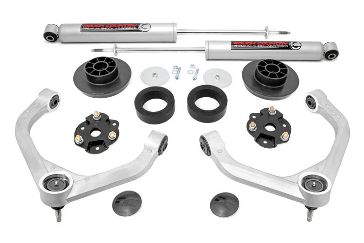 Rough Country 3.5 Inch RAM Bolt-On Lift Kit w/Rear N3 Shocks 19-23 RAM 1500 4WD