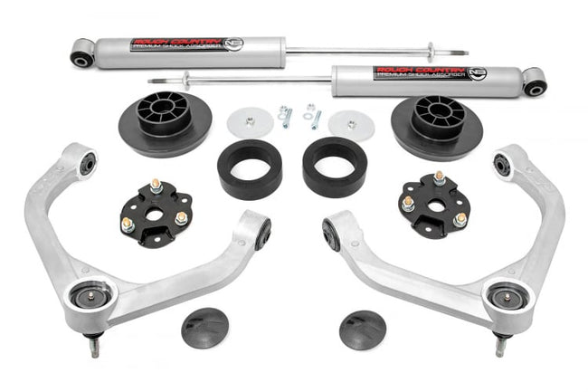 Rough Country 3.5 Inch RAM Bolt-On Lift Kit w/Rear N3 Shocks 19-23 RAM 1500 4WD