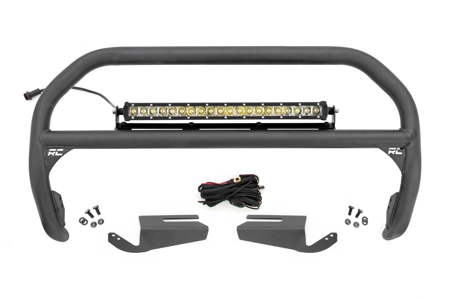 Rough Country Nudge Bar Chrome Series Light Bar 21-25 Ford Bronco 4WD With Modular Bumper