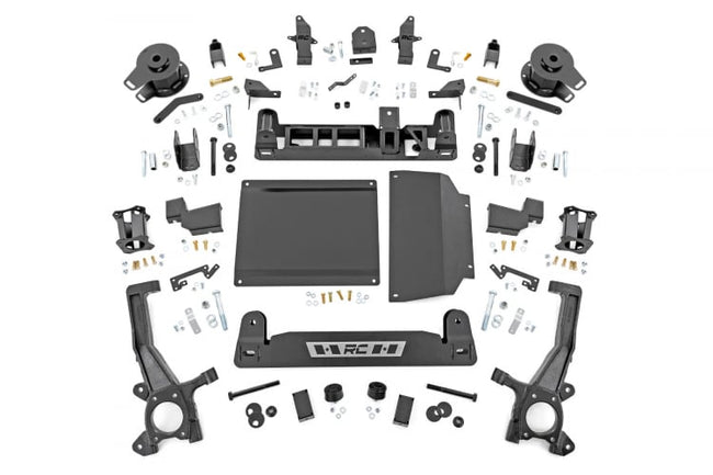 Rough Country 6 Inch Lift Kit | Toyota Tundra 4WD (2022-2025) With OE Black CV axles, With Air Ride