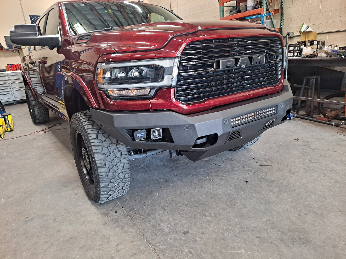 Rough Country Front High Clearance LED Bumper 19-24 Ram 2500
