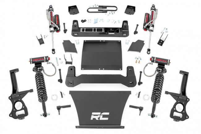 Rough Country 6 Inch Suspension Lift Kit Vertex Coilovers and Shocks 19-24 Silverado/Sierra 1500 4WD/2WD With Mono Leaf Rear Springs