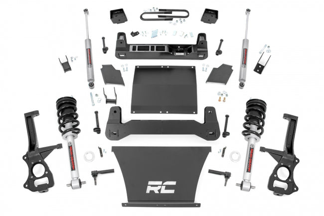 Rough Country 6 Inch Suspension Lift Kit N3 Struts and Shocks 19-24 Silverado/Sierra 1500 4WD/2WD With Mono Leaf Rear Springs