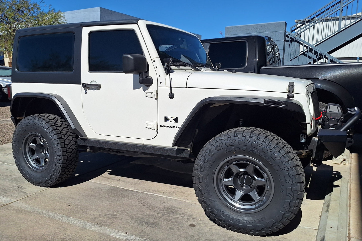 Rough Country 07-18 Jeep Wrangler JK High Clearance Flat Fender Set