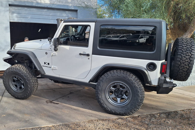 Rough Country 07-18 Jeep Wrangler JK High Clearance Flat Fender Set