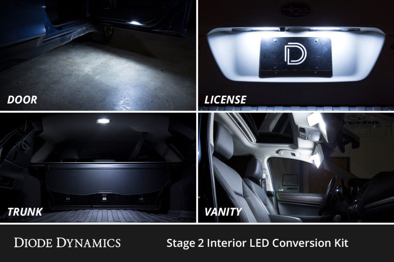 Diode Dynamics 14-19 Toyota Highlander Interior LED Kit Cool White Stage 2