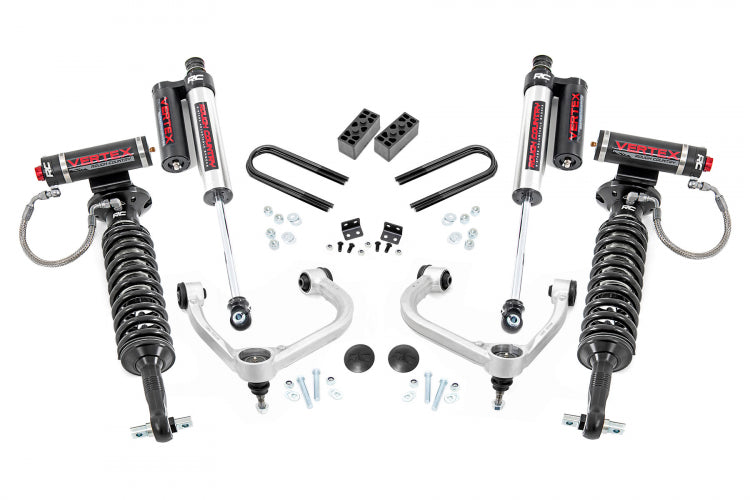 Rough Country F-150 3 Inch Lift Kit Bolt On w/Vertex Shocks And Struts 2021-2025 F-150 4WD