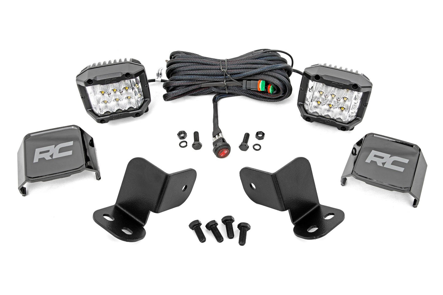 LED Light Kit | Rear Mount | 3" Chrome Pair | Wide Angle | Segway 570 F