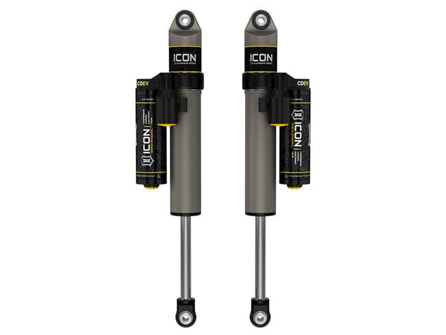 ICON 2021+ Ford F150 2WD 0-1in Lift Rear V.S. 2.5 Alum. Series Shocks Piggyback Res. w/ CDEV - Pair