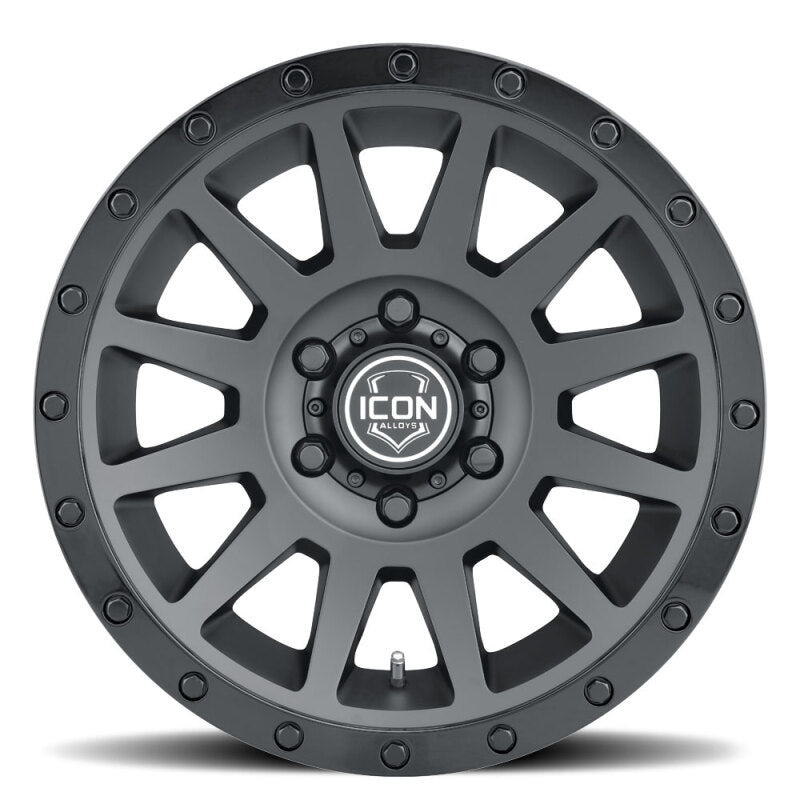 ICON Compression 18x9 / 5x5 / -12mm / 4.5in BS Double Black Wheel