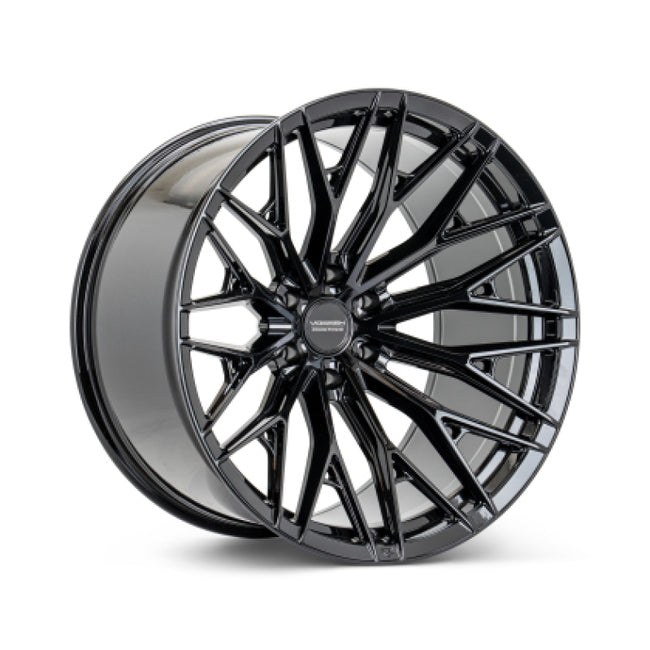 Vossen HFX-6 - 22x12 - 8x165.1 - ET-44 - Ultra Deep Face - 125.1 - Gloss Black Wheel