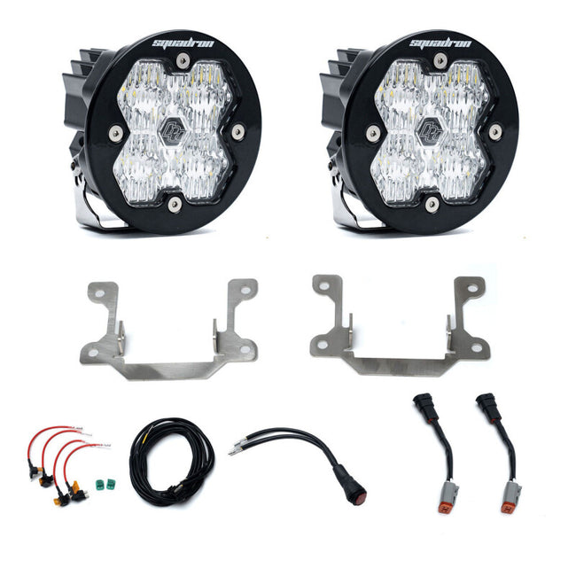 Baja Designs 19-25 Dodge Ram 2500/3500 Squadron Sport 2.0 Fog Pocket Kit (Wide Cornering) - Clear
