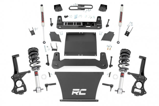 Rough Country 6 Inch Suspension Lift Kit M1 Struts and Shocks 19-24 Silverado/Sierra 1500 4WD/2WD With Mono Leaf Rear Springs