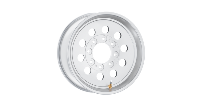 Raceline 882MC Mod 17.5x6.75 / 8X6.5 BP / 0mm Offset / 4.77mm Bore - Alum Wheel (CAP NOT INCLUDED)