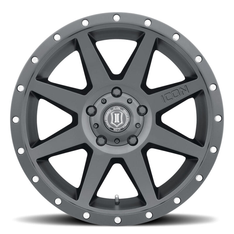 ICON Rebound 20x9 / 6x5.5 / 16mm / 5.625in BS Satin Black Wheel