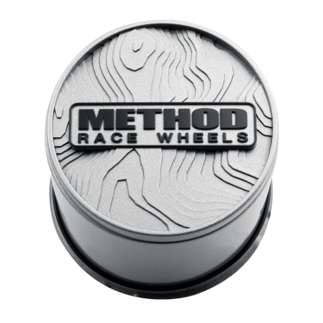 Method Race Wheels Topo Push-Through Cetner Cap - Silver