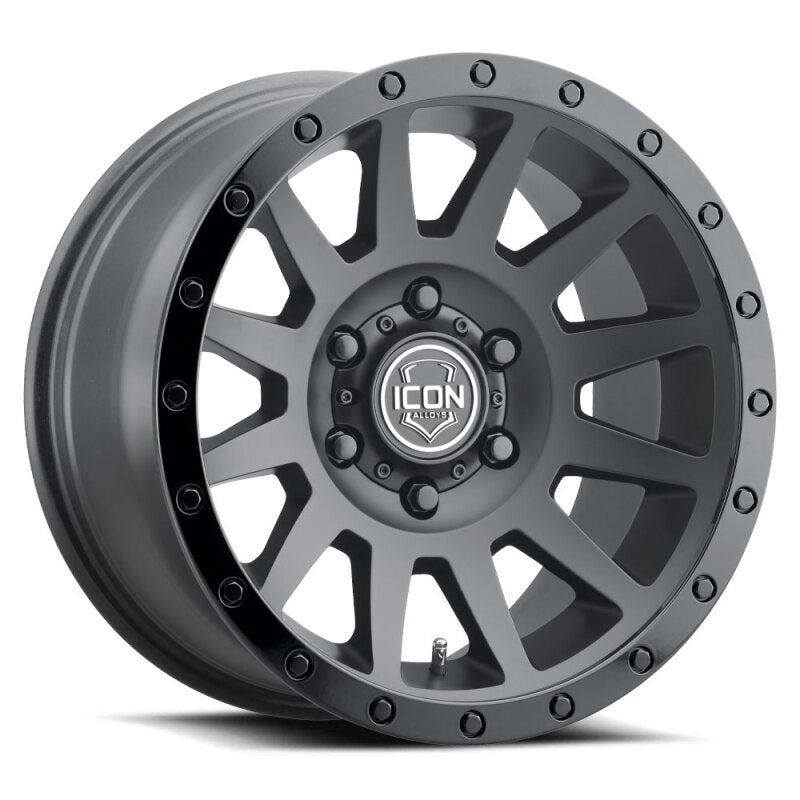 ICON Compression 18x9 / 5x5 / -12mm / 4.5in BS Double Black Wheel
