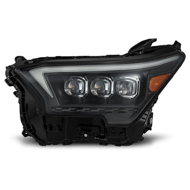 AlphaRex 2023+ Toyota Tacoma NOVA-Series LED Proj Headlights Black w/Actv Light & Seq. Sig + DRL