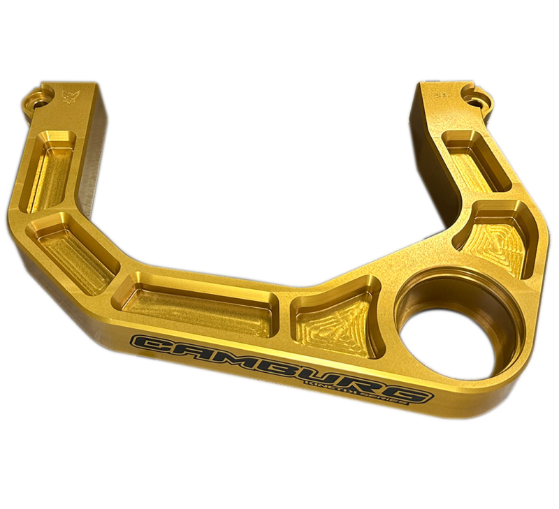 Camburg Toyota Tacoma 05-23 4WD, Pre-Runner / 4-Runner 03-24 / FJ 07-14 KINETIK V2 Billet Uniball Upper Arms (Gold)