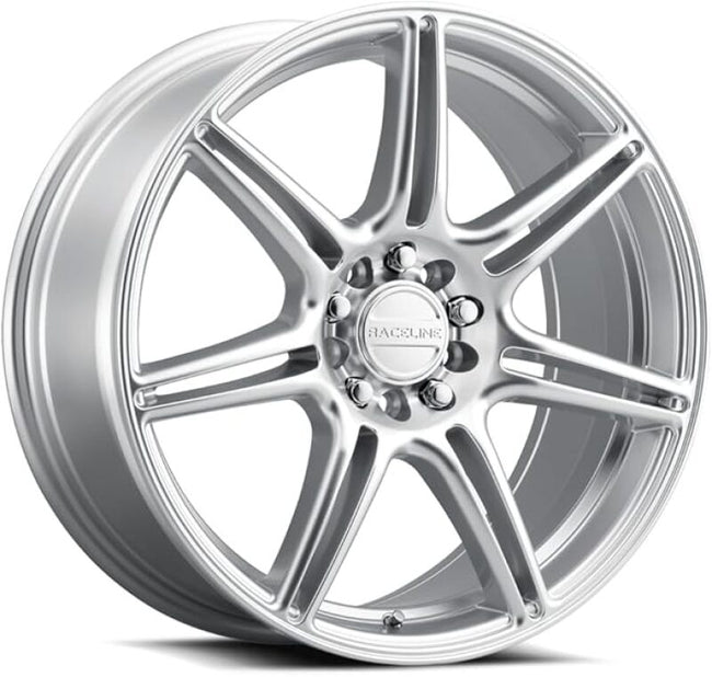 Raceline 148HS Apex 17x7.5in / 5X112 / 5X120 BP / 40mm Offset / 74.1mm Bore - Hyper Silver