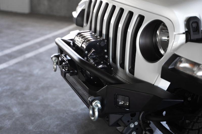 DV8 Offroad 18-23 Jeep Wrangler JL / 20-23 Jeep Gladiator JT FS-7 Mid-Width Winch Front Bumper