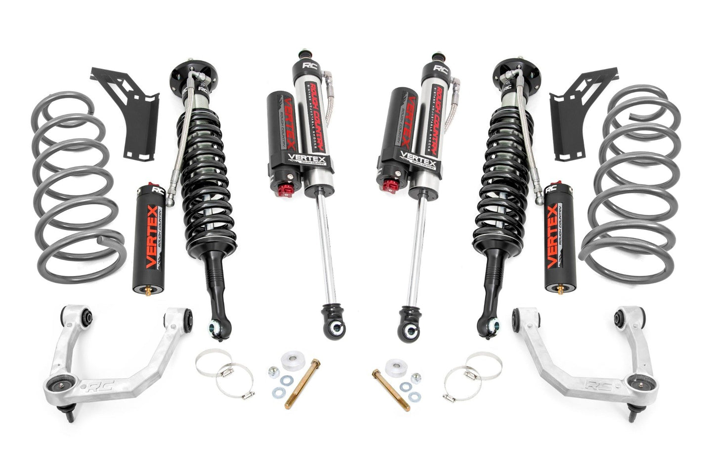 Rough Country 3 Inch Lift Kit Vertex Struts And Shocks 10-24 Toyota 4Runner 4WD
