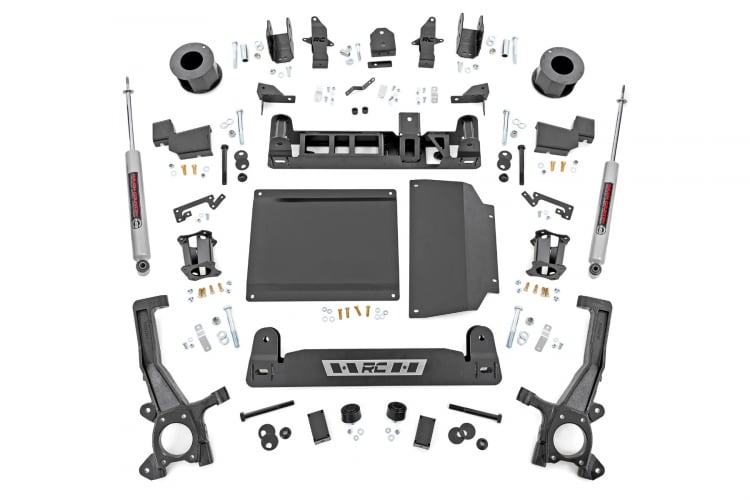 Rough Country 6 Inch Lift Kit | Toyota Tundra 4WD (2022-2025) With OE Red CV axles, Without Air Ride