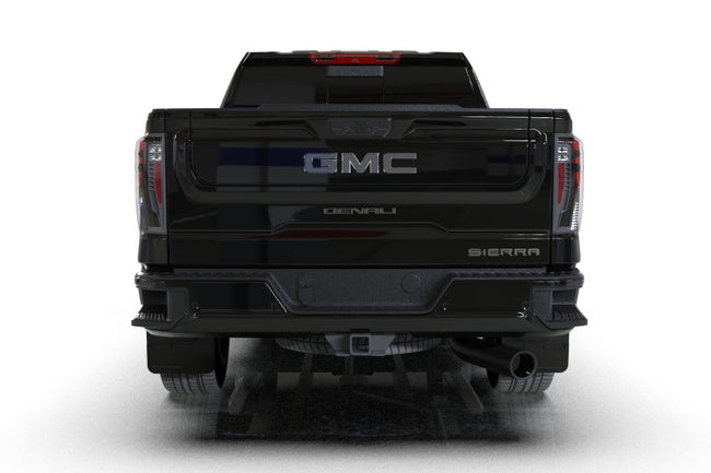 Rally Armor 20-24 GMC Sierra 2500/3500 HD Denali Black Mud Flap w/Metallic Black Logo