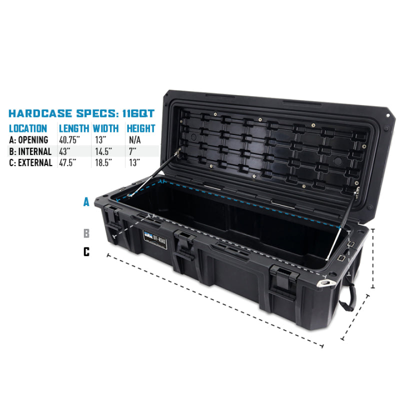 Borne Off-Road Hard Case 116QT Black