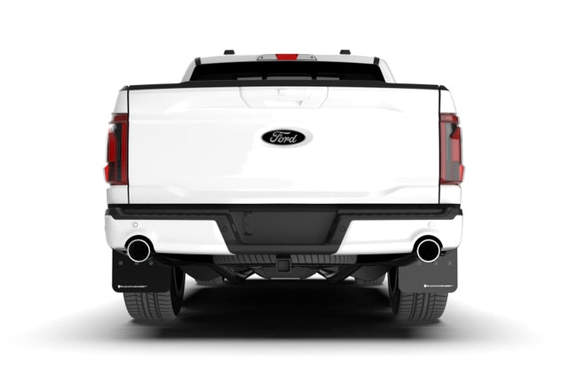 Rally Armor 21-24 Ford F-150 (Excl. Raptor) Black UR Mud Flap w/Metallic Black Logo