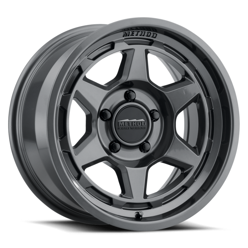 Method Race Wheels MR708 Bead Grip 17x8.5 / 0mm Offset / 5x5 BP / 71.5mm CB - Gloss Titanium