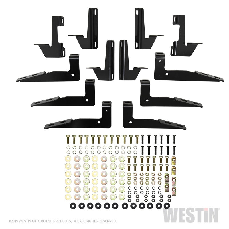 Westin 18-22 Jeep Wrangler JLU 4dr R5 Nerf Step Bars - Tex. Blk