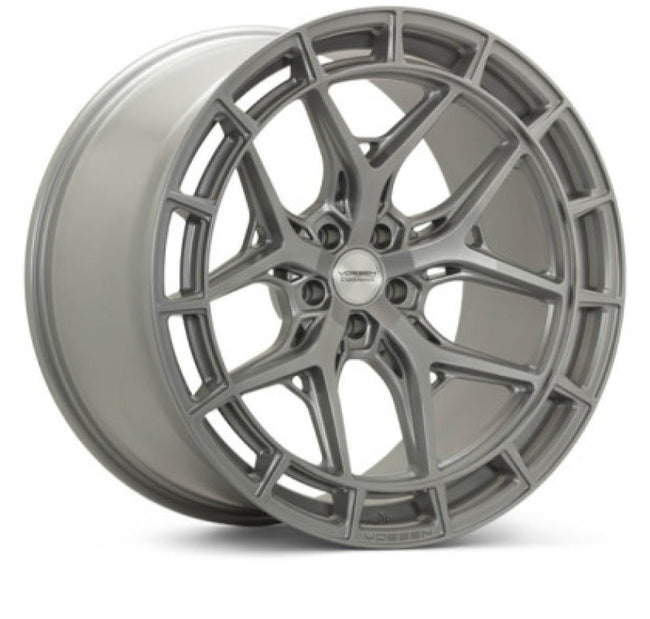 Vossen HFX-1 - 20x10.5 - ET9 - 5x112 - 66.56 - DEEP - SS - SATIN SILVER