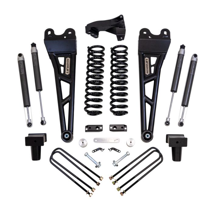 ReadyLift 2017-2022 Ford F-250 F-350 Super Duty Diesel 4x4 4" COIL SPRING LIFT KIT WITH FALCON SHOCKS AND RADIUS ARMS