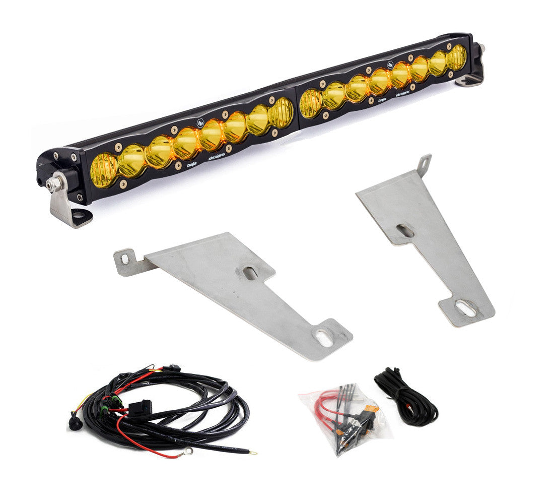 Baja Designs 2022+ Toyota Tundra 20in S8 Behind Bumper Light Mount Kit - Amber