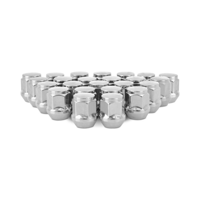 Mishimoto Steel Acorn Lug Nuts M14 x 1.5 - 24pc Set - Chrome