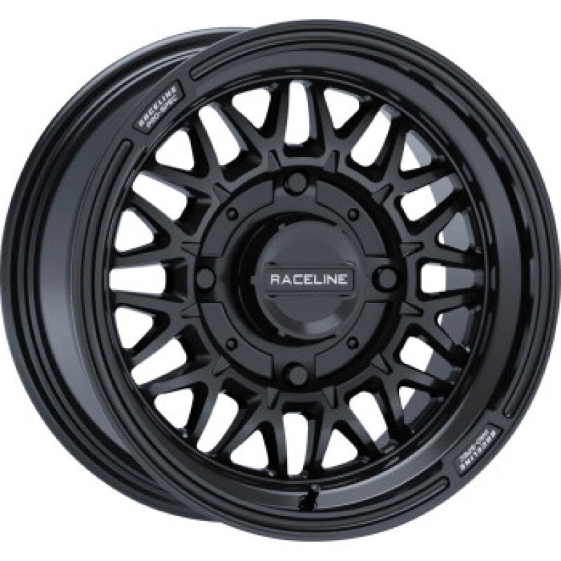 Raceline Omega 15x10 4/137 5+5 0MM Gloss Black Wheel